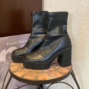 Black Ankle Heel Booties 🖤